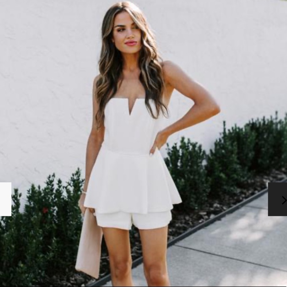 Your one + only strapless romper